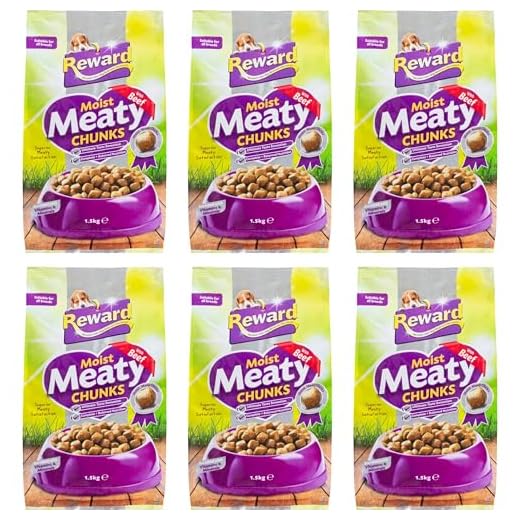 Reward Meaty Chunks Dog Food - Beef Flavor