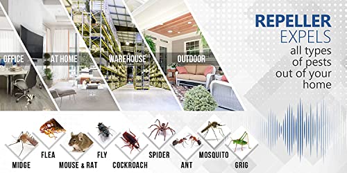 Image of Dr.PestGo Ultrasonic Electric Pest Repellent Machine to Repel Lizard, Rat, Cockroach, Mosquito, Home Pest & Rodent Repelling Aid for Reject Ants Insect Control (5X POWERFUL)