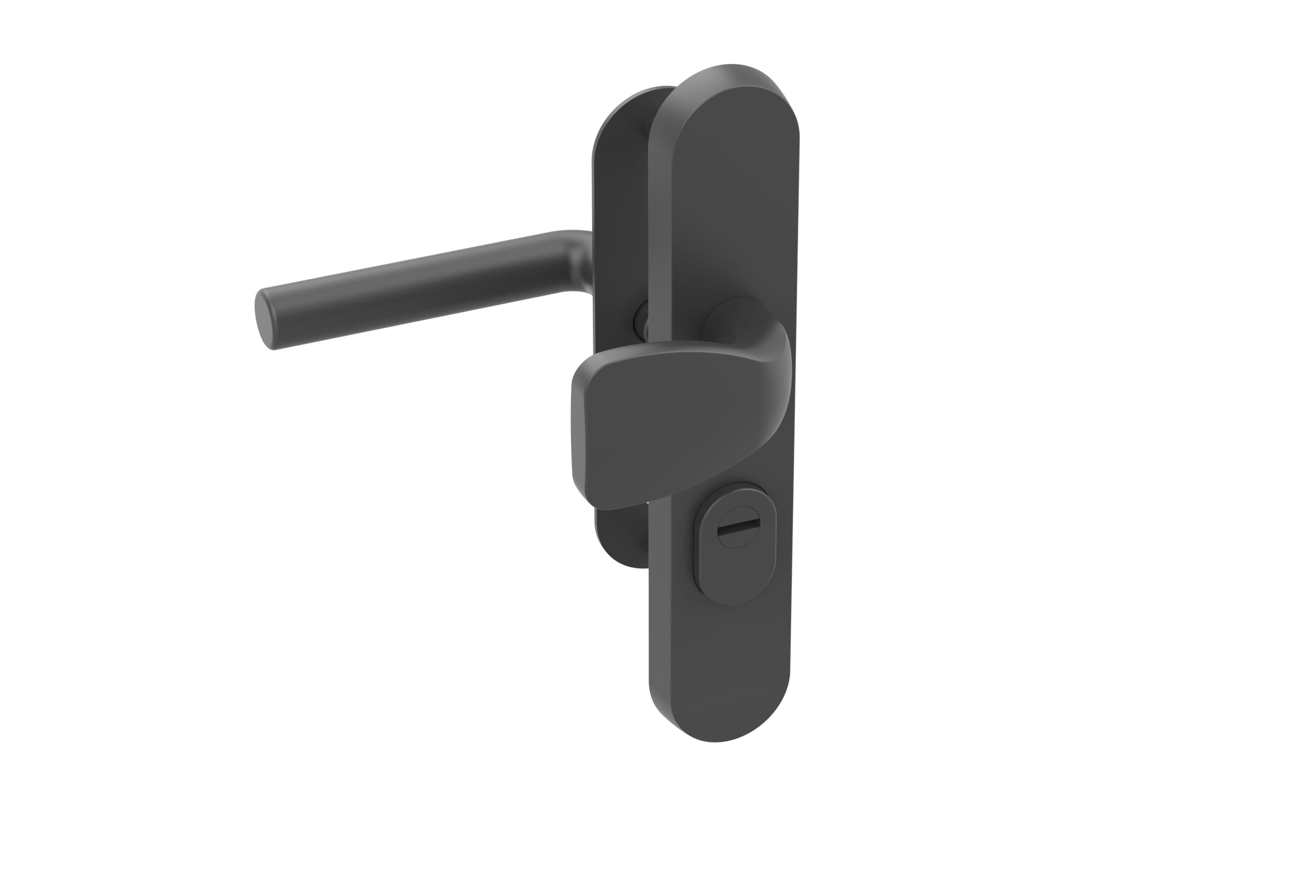 Arregui Roburex MMT7234 | Manilla con Pomo y Escudo de Seguridad para Puertas Metálicas y Trastero | Kit de Seguridad Antirrobo, Antitaladro y Antipalanca para Puerta | Compatible puertas 47 mm