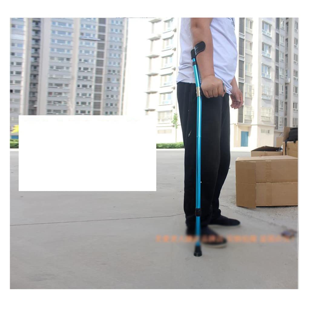 Stampelle Stampelle Pieghevoli Stampelle Regolabili con Comoda Maniglia per Anziani Stampelle per Camminare con disabilità e disabilità fisiche
