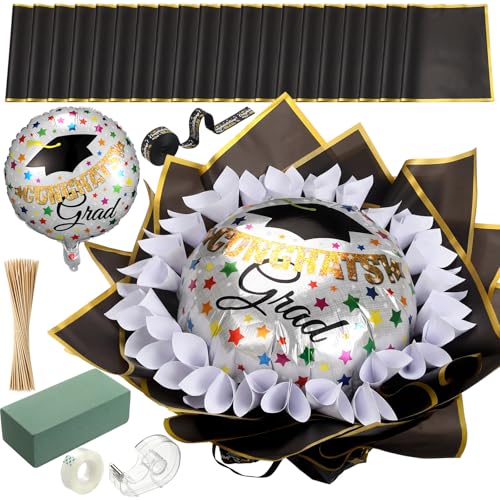 Chunful Graduation Gifts 2026 DIY Money Bouquet for Her Him Bouquets Filled with Folded Bills Gifts for Middle High School College Class of 2026 Money Gift Ideas for Women Daughter Son