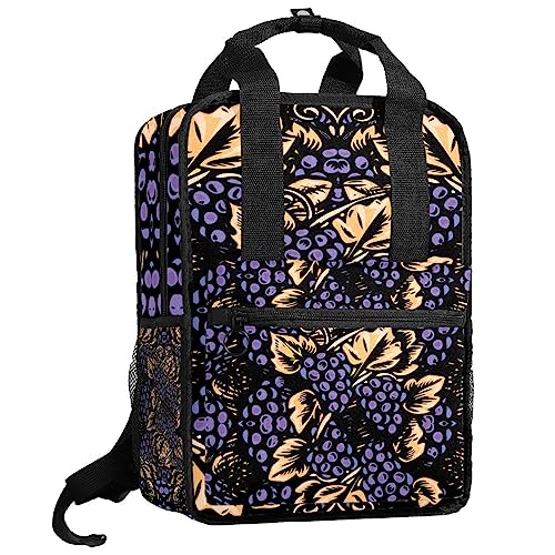 Sac à dos vintage pour garçons violet multicolore 35cm