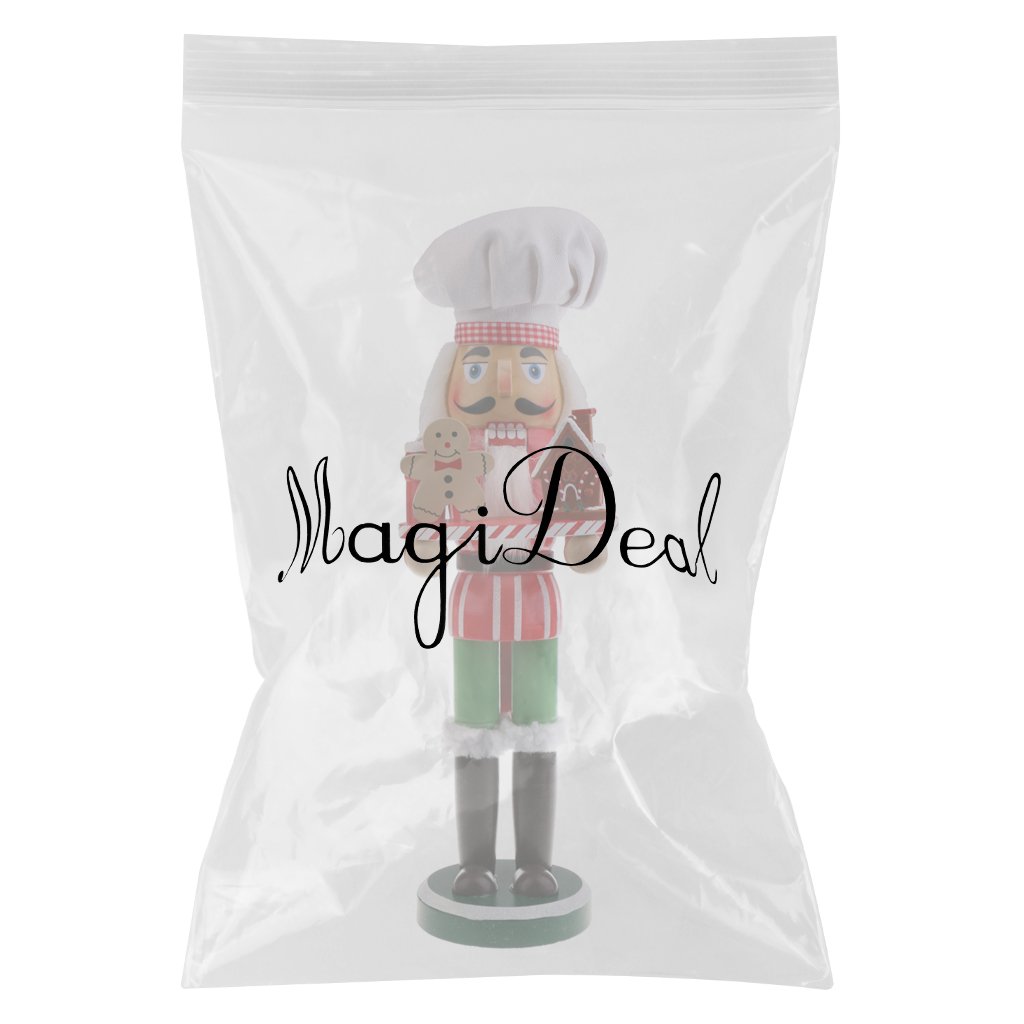 MagiDeal 36CM Casse-Noisette en Bois Figurine Peint à La Main Objets de décoration Embellissement pour Maison Table - Chef