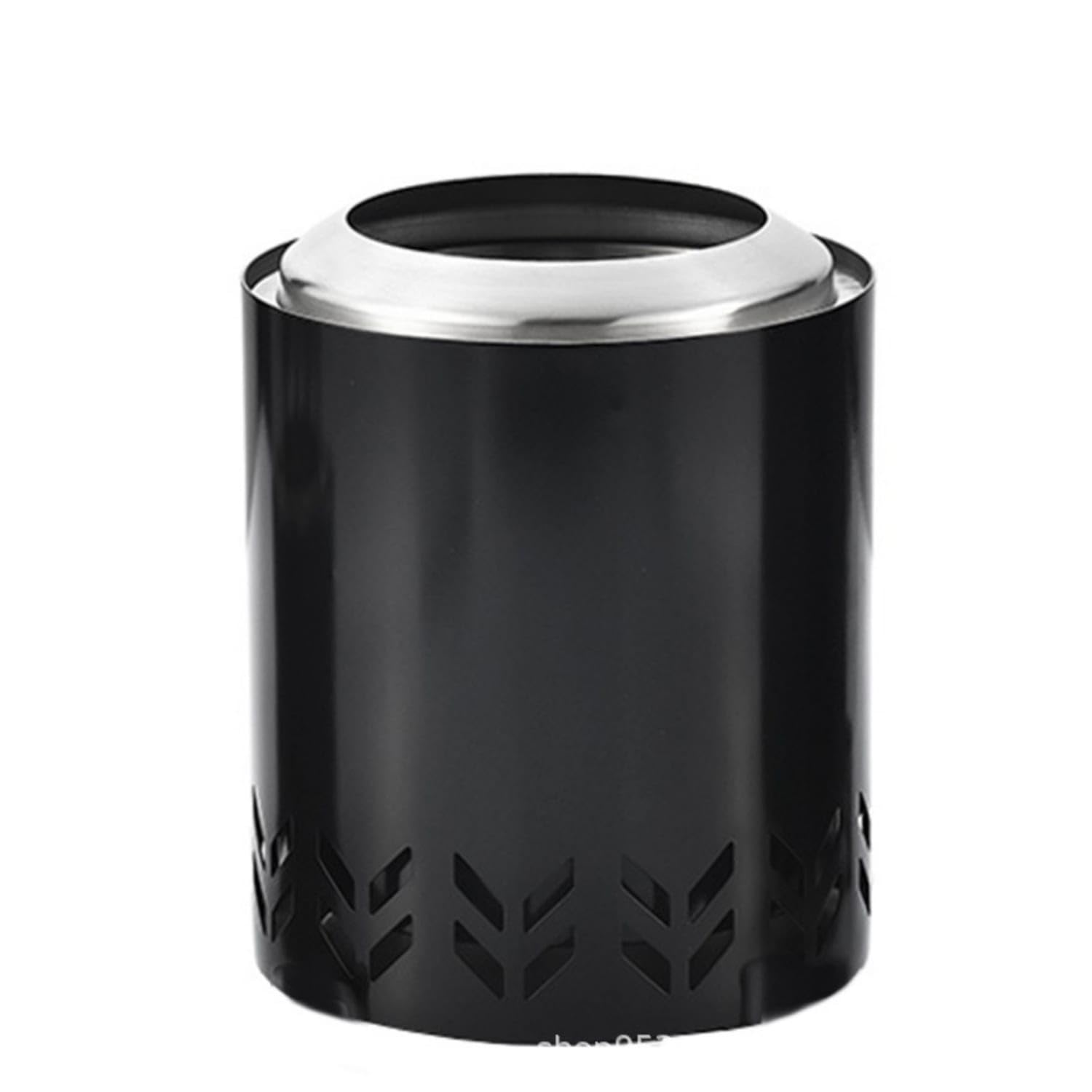 Portable less Fire Heater Compact Tabletop Fire Heater Stainless Steel for Campers, Glossy Black, without Stand|Camping Stoves|Outdoor Sports-image-29