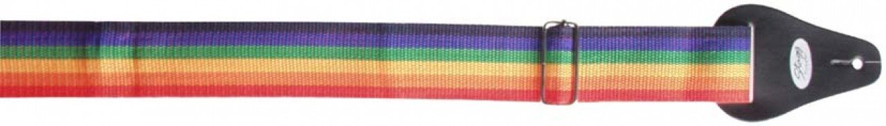 Stagg BJA018 Guitar Strap, Rainbow
