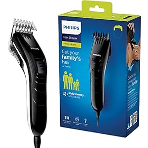 Philips QC5115/15 Tondeuse (precieze lengte-instellingen, afgeronde mesjes) Zwart.