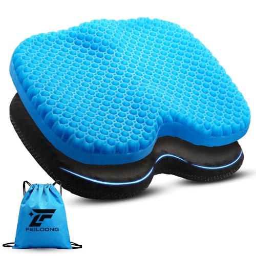 FEILOONG Kayak Seat Cushion with Storage Bag, Gel Waterproof Thick Seat