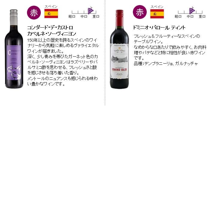 Amazon.co.jp: 赤ワイン6本セット デイリー赤ワイン 750ml×6本