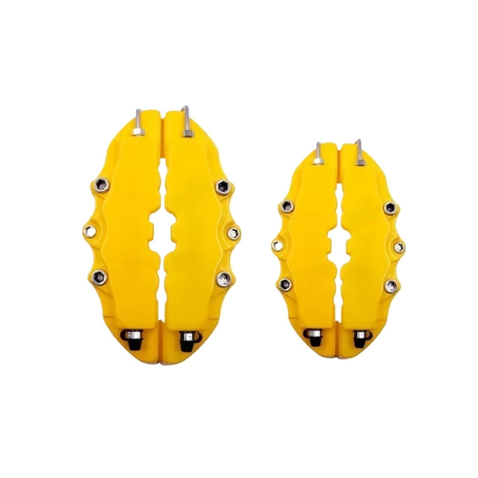 Osłona zacisku hamulcowego 4 szt. osłon zacisku hamulca tarczowego M+S przód tył osłony pasujące do Renault Toyoty(Yellow)