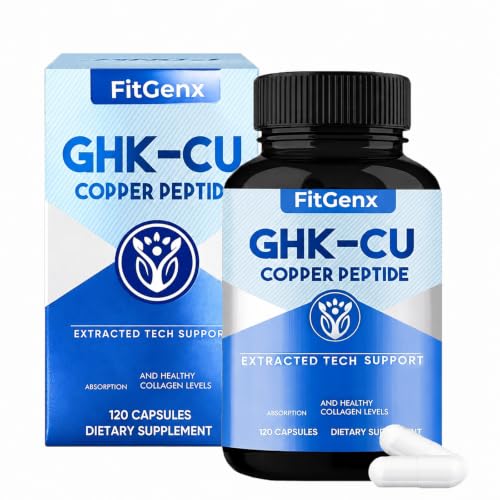 Cu Kupfer-Komplex Kapseln 120 Vegane Kapseln Hochwertiges Kupfer Supplement strahlende Haut und Unterstützt kräftiges widerstandsfähiges Haar 4-Monats-Vorrat