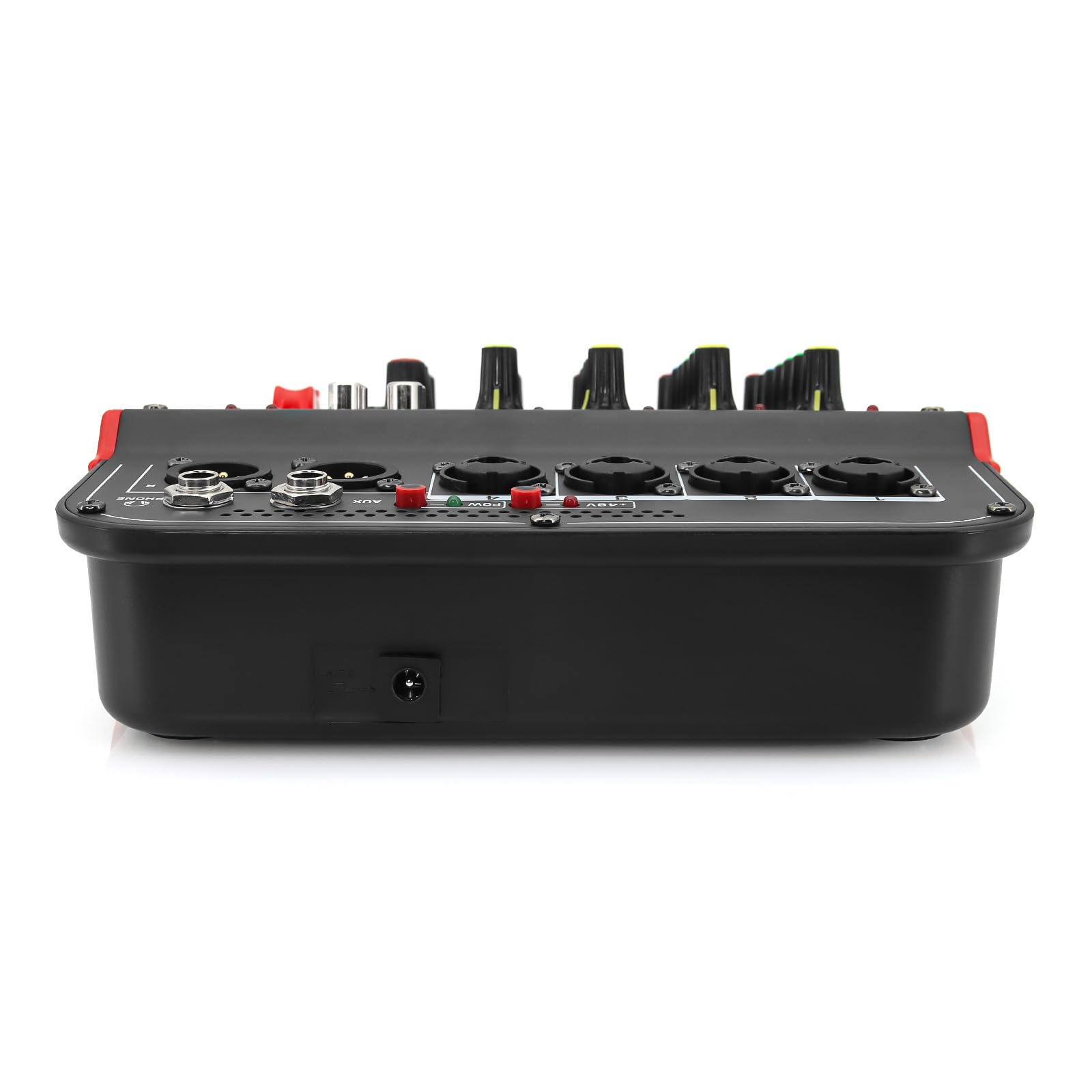 Mixer per DJ, Mixer a 6 canali for conferenze all'aperto USB Bluetooth Compatibile con processore di Riverbero Canta dal con Mixer for schede