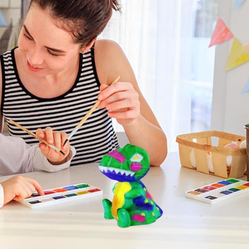 Lámpara de dinosaurio para pintar niños kit manualidades infantiles 2