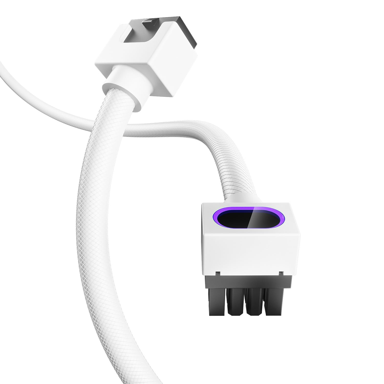 AsiaHorse Hydrus-8PIN PCIE Power Extension Cable for GPU, 2000W Power Supply (Whole Set), 90 Degree Integrated Power Connector for PC IDY Computer