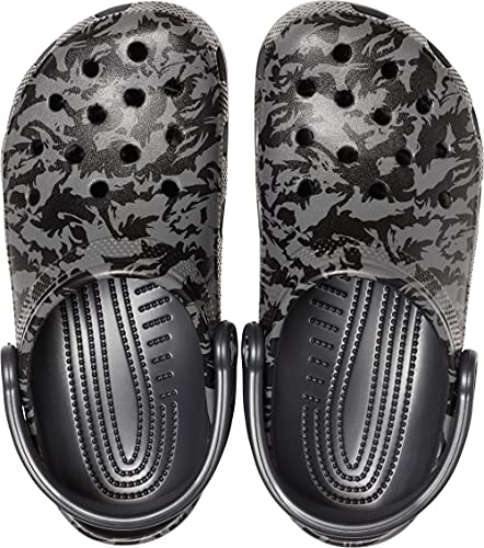 Image of Crocs Unisex Adult Classic Printed Camo Clog, Black, 42 /43