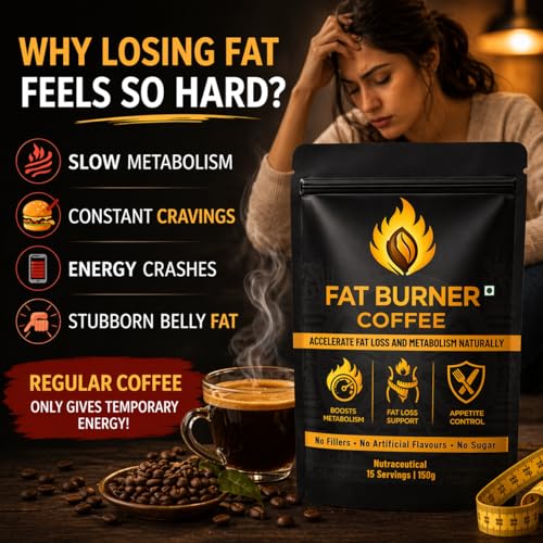 Image of Simply Human Fat Burner Coffee | Natural Weight Loss Coffee for Men & Women | Boost Metabolism, Burn Fat & Control Cravings | No Sugar, No Fillers | 15 Servings