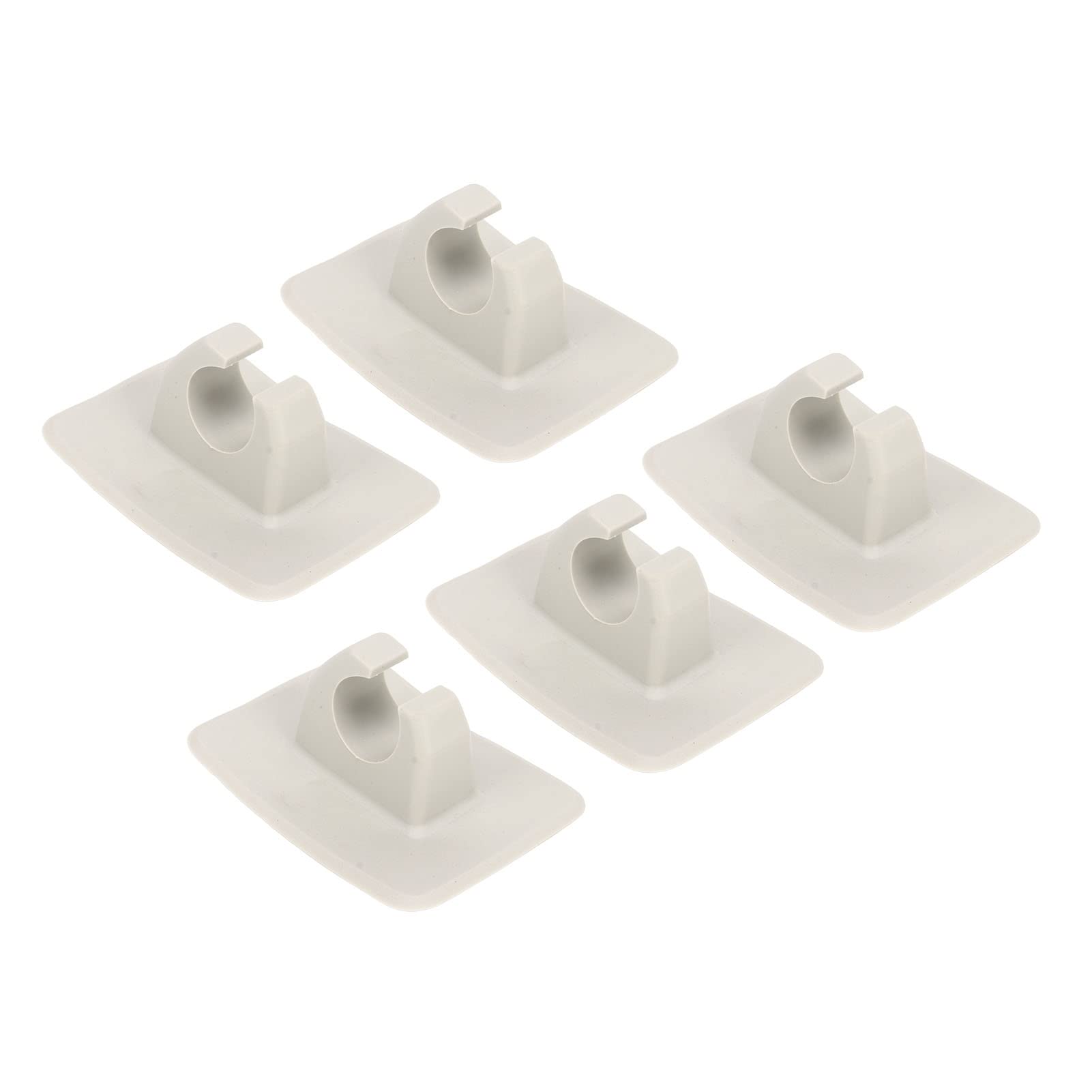 Kayak Paddle Holder Clips, 5pcs Kayak Oar Clips Plastic Inflatable Boat Paddle Holder Clip Keeper (Grey)