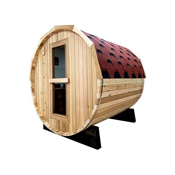 Buy Canadian Red Cedar Wood 6 Foot Outdoor Barrel Traditional Steam