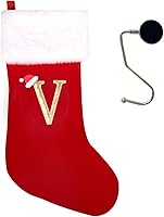 Vista 79 de Medias de Navidad de 20 pulgadas con monograma con letras, medias de Navidad súper suaves, medias grandes de monograma, medias de Navidad con letras