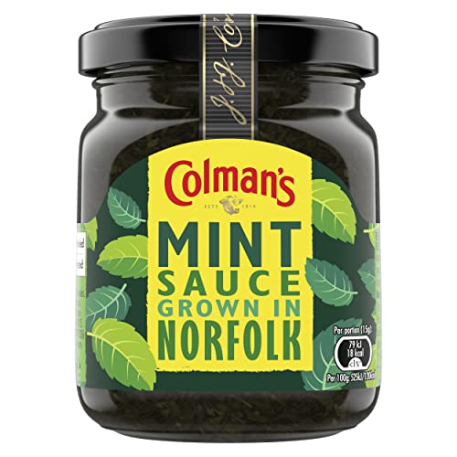 Colmans Mint Sauce made with Norfolk grown mint the perfect condiment for roast lamb 165 g