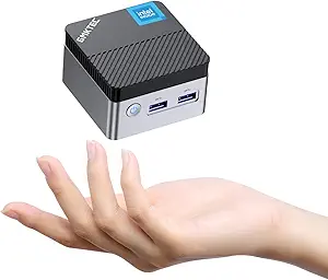 GMKtec Mini PC with Intel N5105 Processor, 10nm 8GB RAM 128GB SSD M.2 2242 Micro Desktop Computer Dual HDMI 4K, Dual DDR4, Dual WiFi, Giga, BT4.2& Cooling Fans