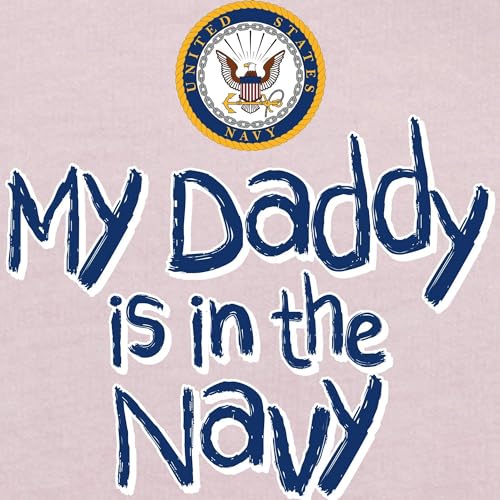 CafePress U.S. Navy My Daddy is in The Navy Toddler T Shirt Cute Toddler Graphic Tee, 100% Cotton3