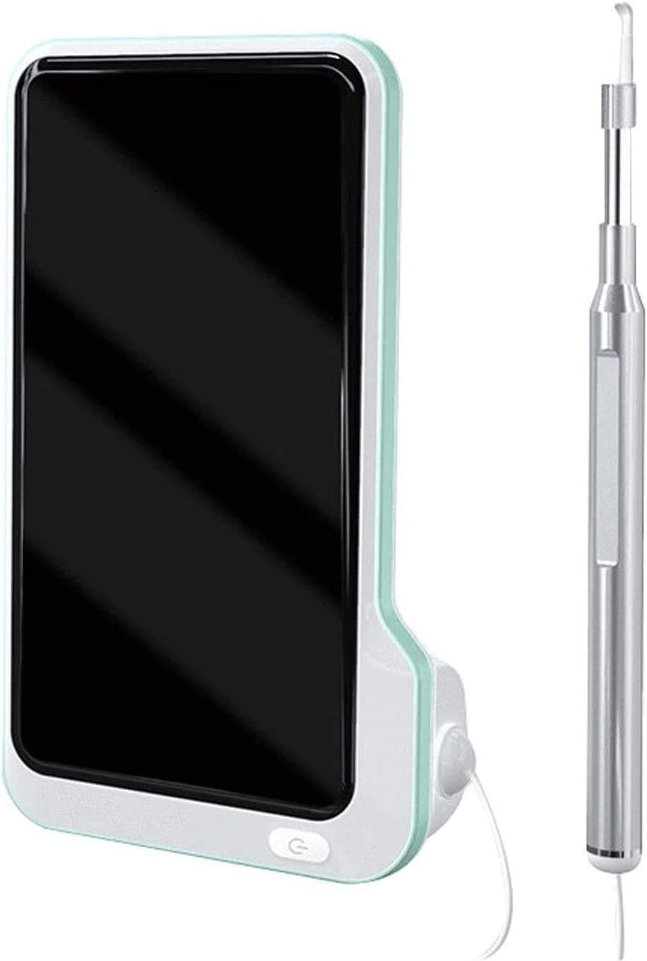 Outil de suppression de cire d'oreille Fogner avec écran de 5 pouces, caméra d'inspection d'endoscope d'oreille visuelle, kit de nettoyage de nettoyage d'oreilles portables, avec LED Lumière