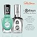 Sally Hansen Miracle Gel Salon Quality Nail Polish | Gel-Like Formula, Two-Step System, No UV Light Needed, Long Lasting | Opaque, Glossy | 754 Prince Char-Mint| Light Teal Nail Polish
