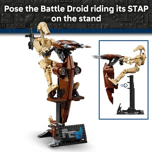 Build the Ultimate LEGO Star Wars Adventure: Phantom Menace Battle Droid with STAP - Perfect Gift & Learning Toy for Ages 12+ (Set 75428) - Image 5