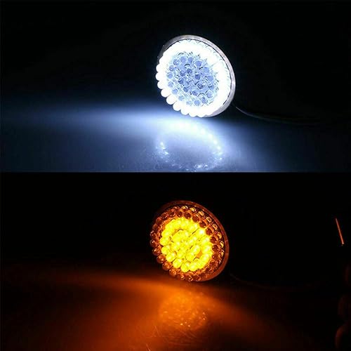 Miniatura 8 de 1157 Front 1156 - Señales de giro LED traseras, 2 pulgadas, bala de 12 V, luces intermitentes para motocicleta Harley Dyna, Road King, Sportster