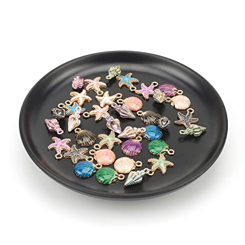 Asunfo Round Jewelry Dish Trinket Decorative Serving Tray Organizer For Vanity Necklace Bracelet Wedding Party Decor Women Girls Frosted Black 5.5" #TOP4