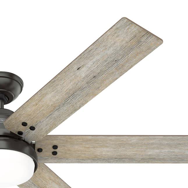 Image of Hunter Fan 60 Inch Casual Noble Bronze Finish Indoor Ceiling Fan With LED Light Kit and Remote Control (Renewed)