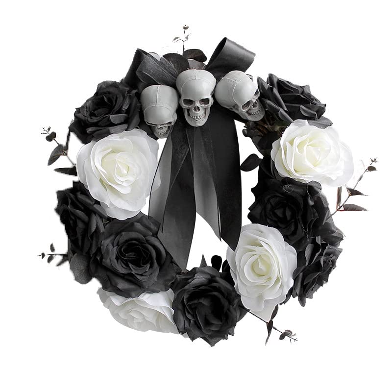 Couronne crâne rose rotin RLKHXBS au design de style gothique de l'horreur