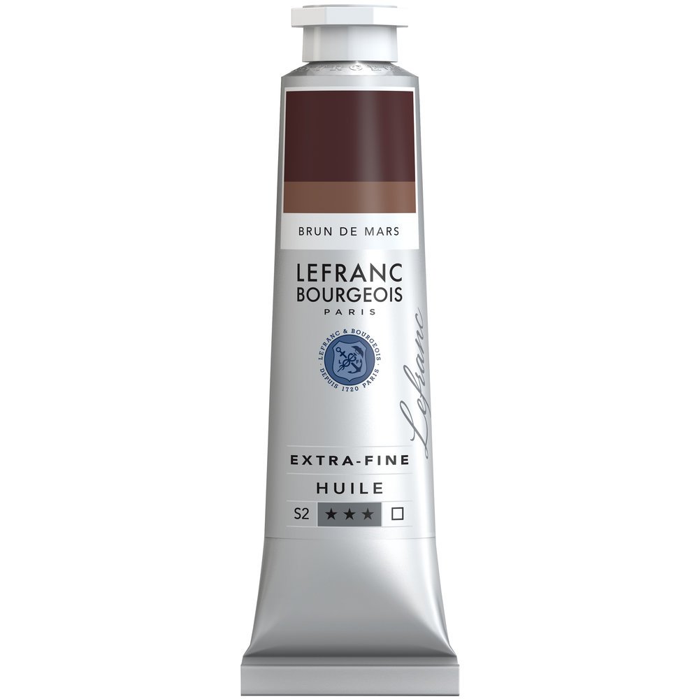 Lefranc Bourgeois Extra-Fine Oil Paint, Artists Quality, Mars Brown, 40ml Tube