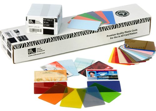 Zebra - PVC Karte - 10 mil CR-80 Card (85.6 x 54 mm) 500 Karte(n) - für P100i