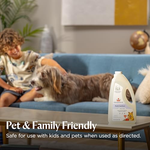 Bissell Multi‑Surface Free & Clear Floor Cleaning Solution, 64 oz – Fragrance‑Free Cleaner for Sealed Hard Floors & Area Rugs, Safe for Kids & Pets, Compatible with CrossWave & SpinWave Machines - image 5