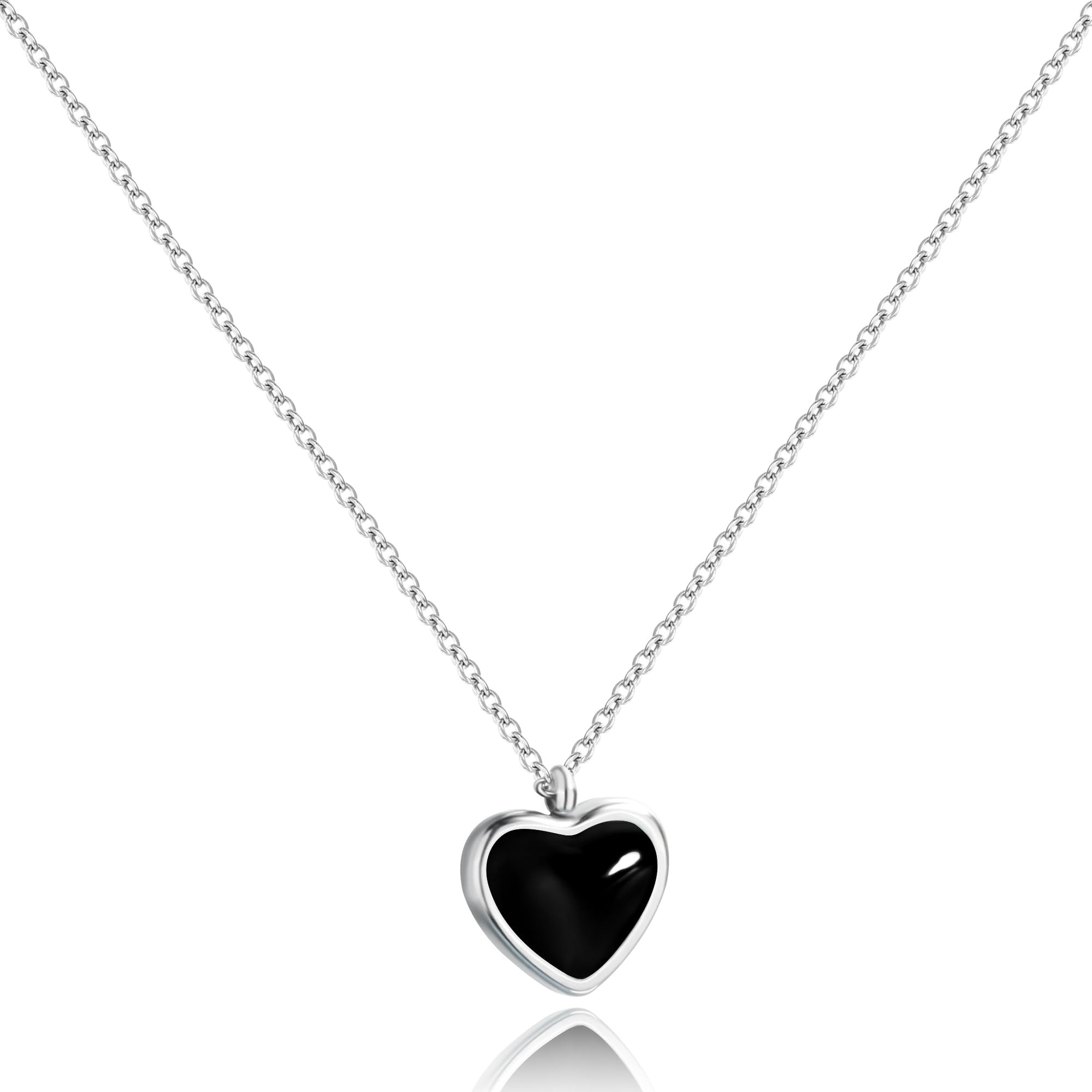 Black Heart Necklace