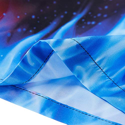 ALOOCA Calção de banho para meninos, secagem rápida, casual, short de surfe, cintura elástica, estam