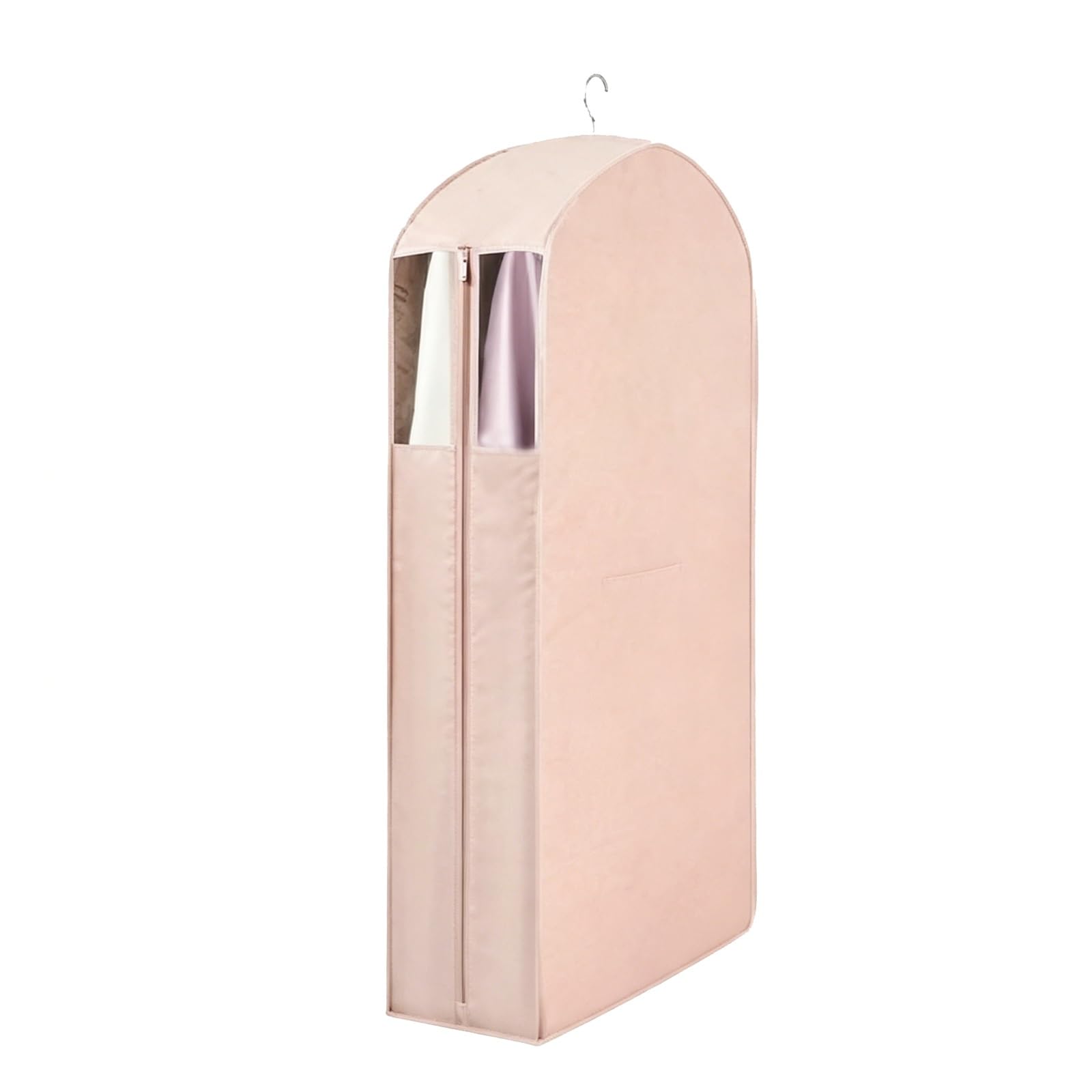 Bolsas para Guardar Ropa, Fundas Ropa de Algodón y Lino con Ventana Transparente, Guardar Abrigos y Plumíferos(58 * 16 * 130cm/23 * 6 * 51in)