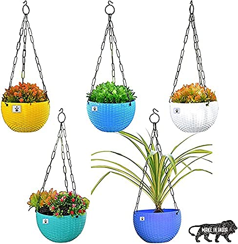 See full amazon price history chart for Abasr Plastic Plant Pot With Hanging Chain, Multicolour, Pot Diameter -7.1 Inch, Pot Height -4.8 Inch, Pot Thickness -3 mm, Chain Length-13 inch approx., 5 Pieces Abasr Plastic Plant Pot With Hanging Chain, Multicolour, Pot Diameter -7.1 Inch, Pot Height -4.8 Inch, Pot Thickness -3 mm, Chain Length-13 inch approx., 5 Pieces (B08GG4MCPP) Amazon Price History, Amazon Price Tracker