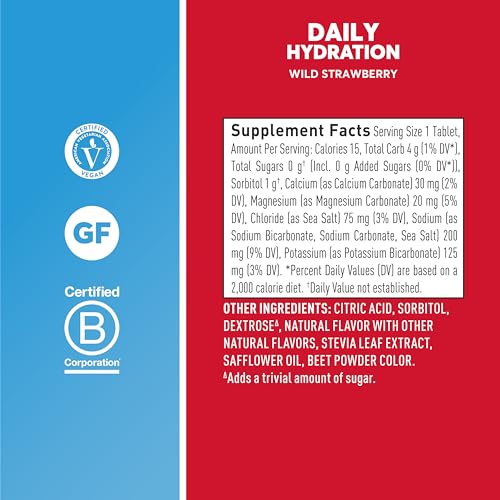 Image of Nuun, Daily Wild Strawberry 8 Count Box, 10 Count