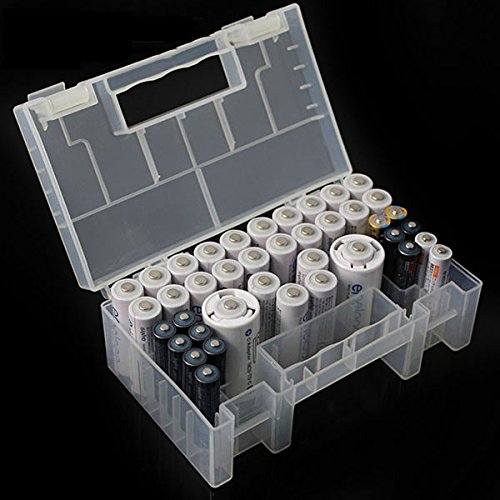 EgBert Honana HN-HB Almacenamiento de la batería Organizador Caso Titular para AAA AA 9V batería Lector Tarjeta SD