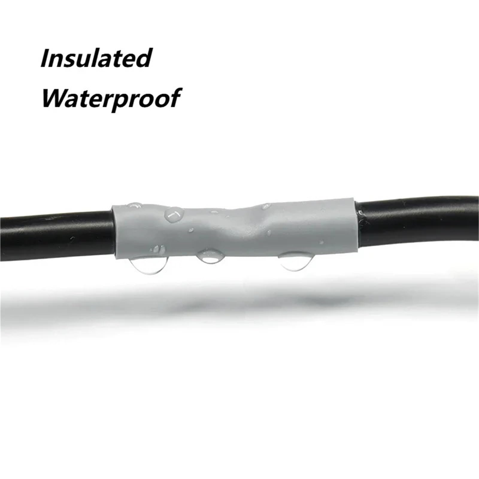 Guaina Termorestringente Tubo termorestringente grigio 3:1 con colla, tubo a doppia parete, diametro 2,4~50 mm, manicotto isolante in poliolefina con rivestimento adesivo(25.4mm,3.0meters)