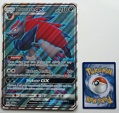 OVERSIZED Pokemon Card ZOROARK GX SM84 FULL ART JUMBO : Amazon.co