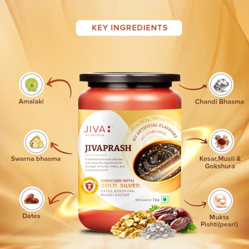Image of Jiva Jivaprash Goodness of Ayurveda | 100% Pure & Natural & Rich in Vitamin-C -1kg (Pack of 1)