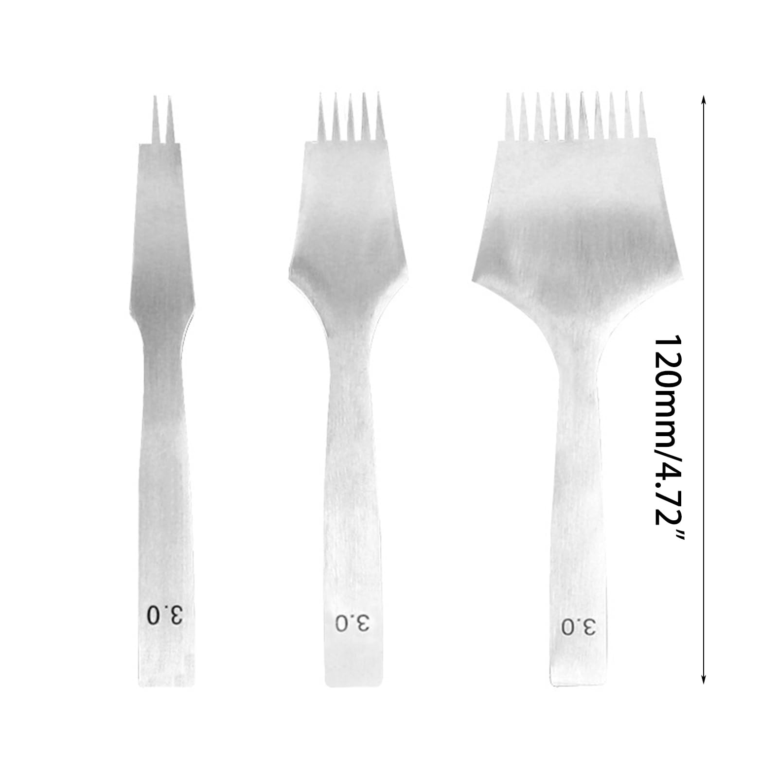 Générique Poinçon de Couture pour Cuirs, perforateur pour Cuirs, Outil de Couture de laçage à Broches, Trou d ' Outil de laçage à 2/5 / 10 Broches