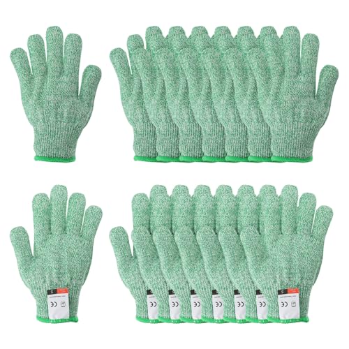 MOLLIFII Cut Resistant Glove, White, Reversible, L, Mfr: 910C-09-A