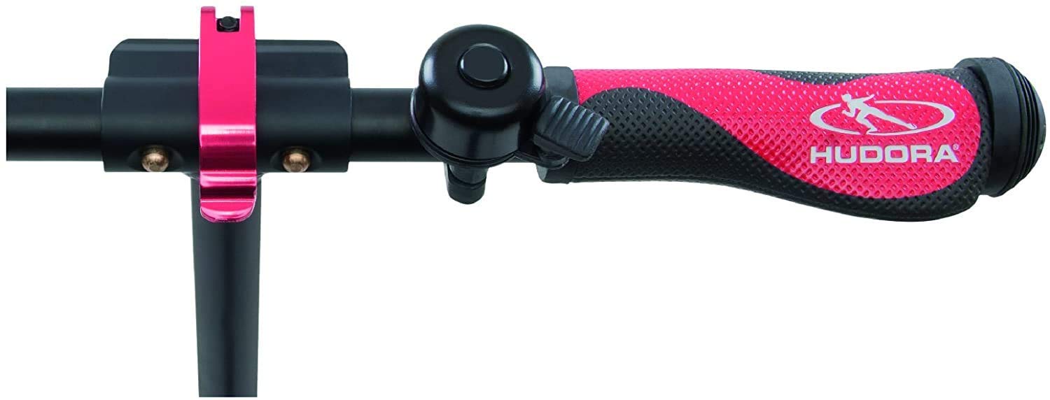 Hudora Scooter for Adults 300 Lbs - Folding Adult Scooters Adjustable Height, Scooters for Teens 12 Years and up, Kick Scooter for Outdoor Use (Black)