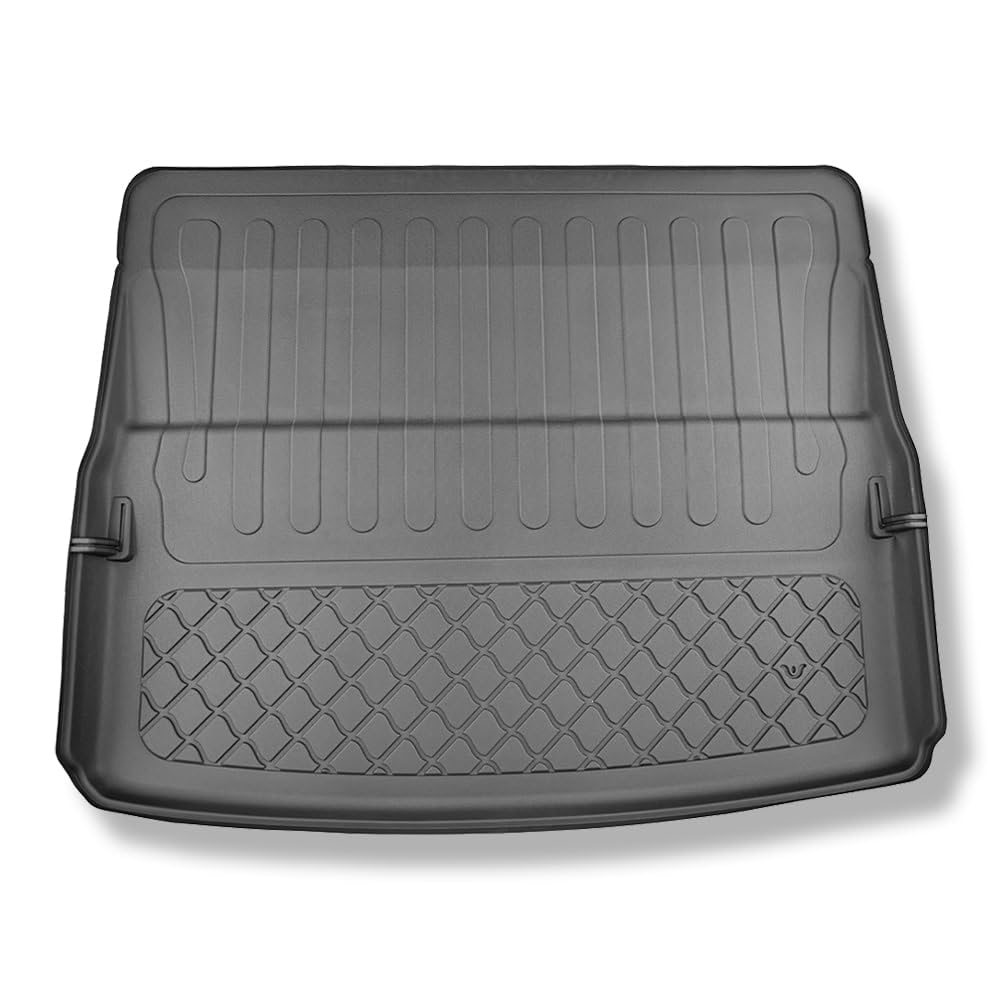 Bac De Protection Coffre Sur Mesure Extrem Car Lux Pour Renault Espace VI E-Tech Hybride Dès 2023 - Antidérapant Noir