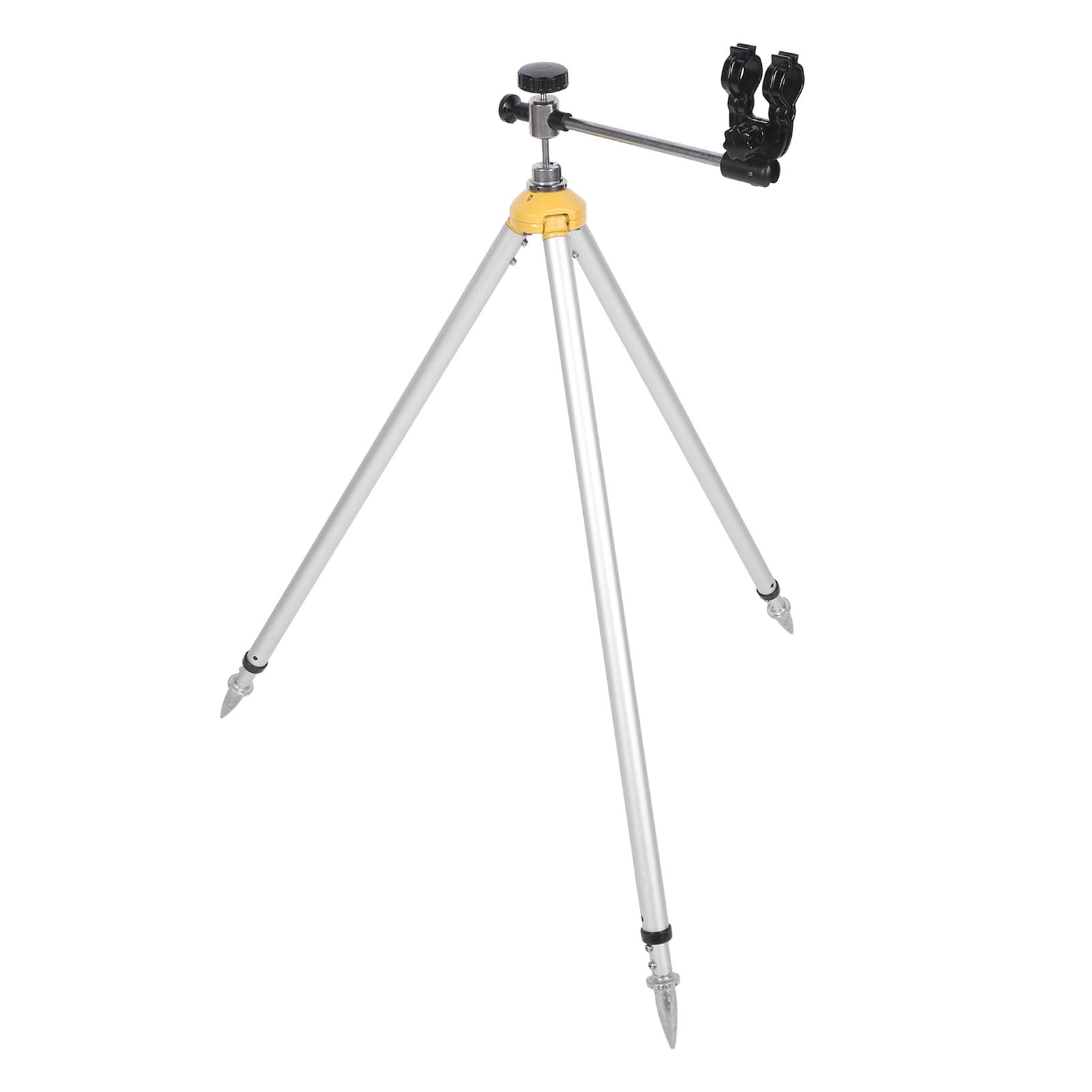 KIMISS Trípode Topográfico de Aluminio para Postes de Prisma, Ajustable de 80 a 124 Cm, Soporte de Soporte Liviano y Resistente