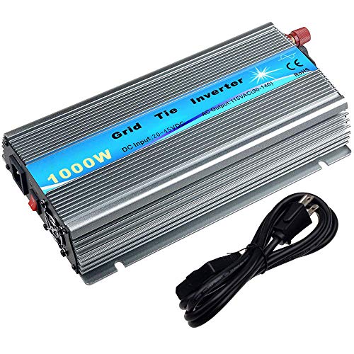 EpRec 1000W on Grid Tie Inverter MPPT Stackable Pure Sine Wave DC30-45V to AC90V-140V Output for 36V...